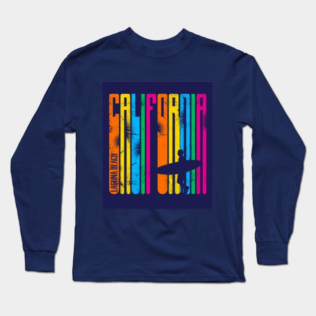 California Long Sleeve T-Shirt by FunnyHedgehog